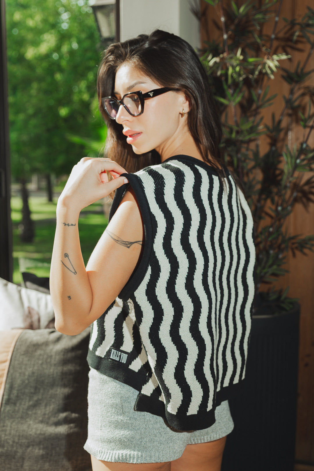 SWEATER ÓPTICO - NEGRO CRUDO