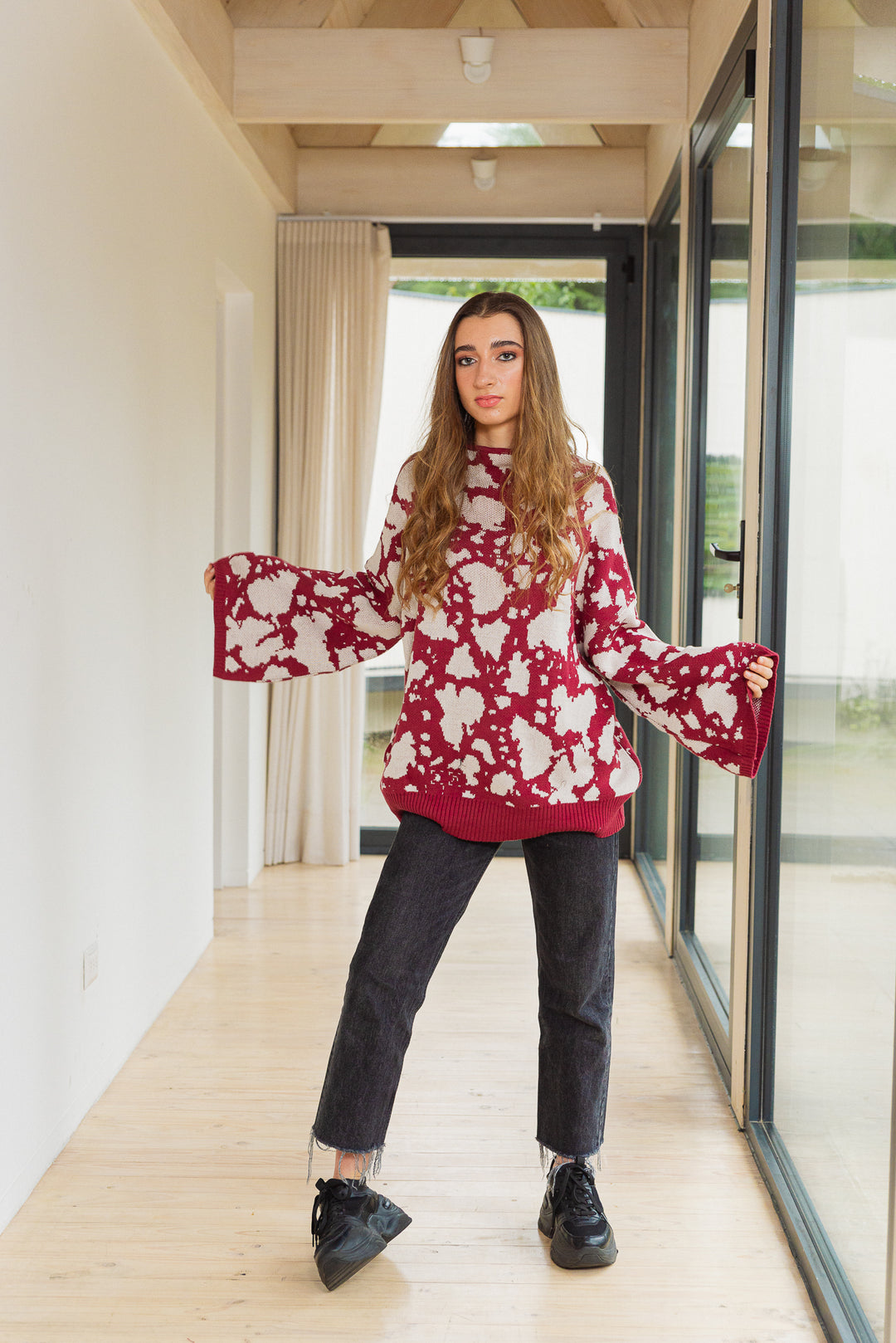 SWEATER VACA OVERSIZE - BURDEO CRUDO