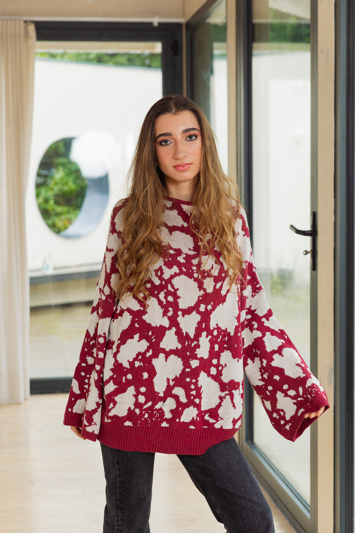SWEATER VACA OVERSIZE - BURDEO CRUDO