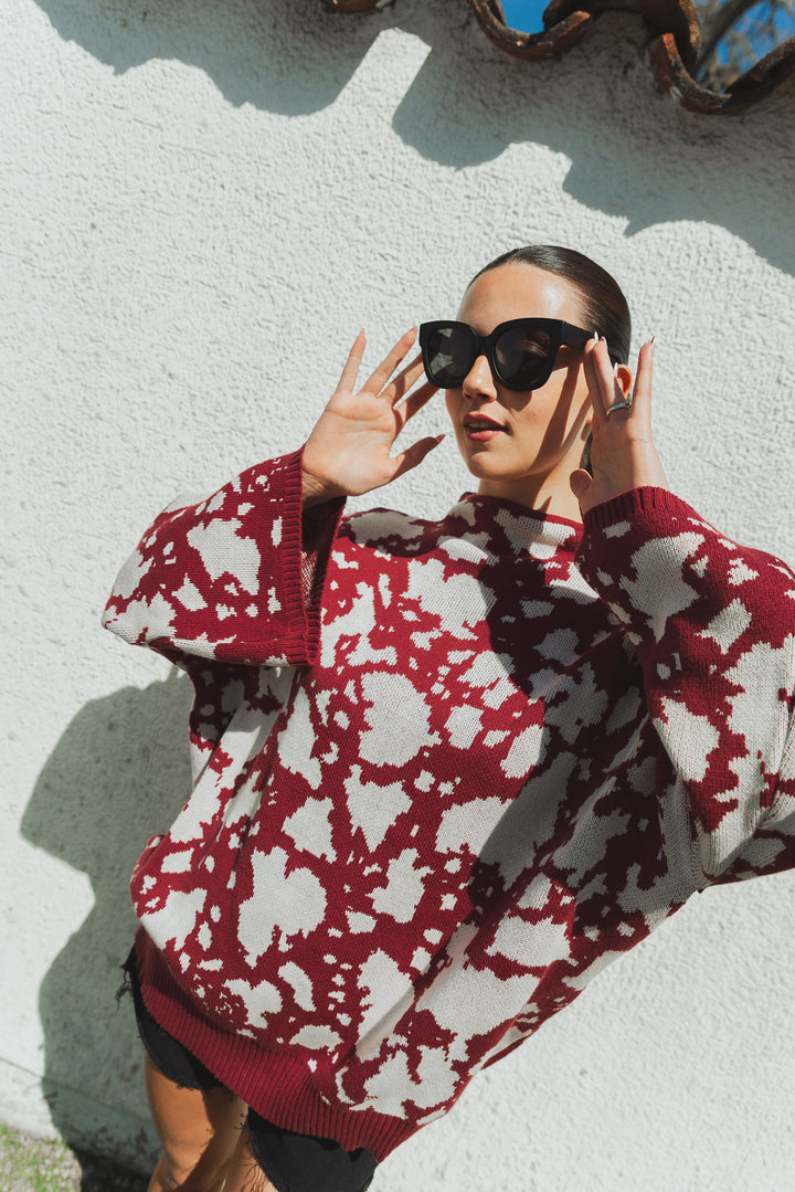 SWEATER VACA OVERSIZE - BURDEO CRUDO