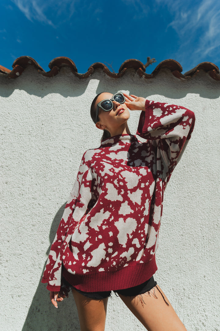 SWEATER VACA OVERSIZE - BURDEO CRUDO