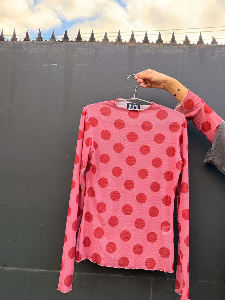 POLERA RAFAELLA LUNARES- FUCSIA
