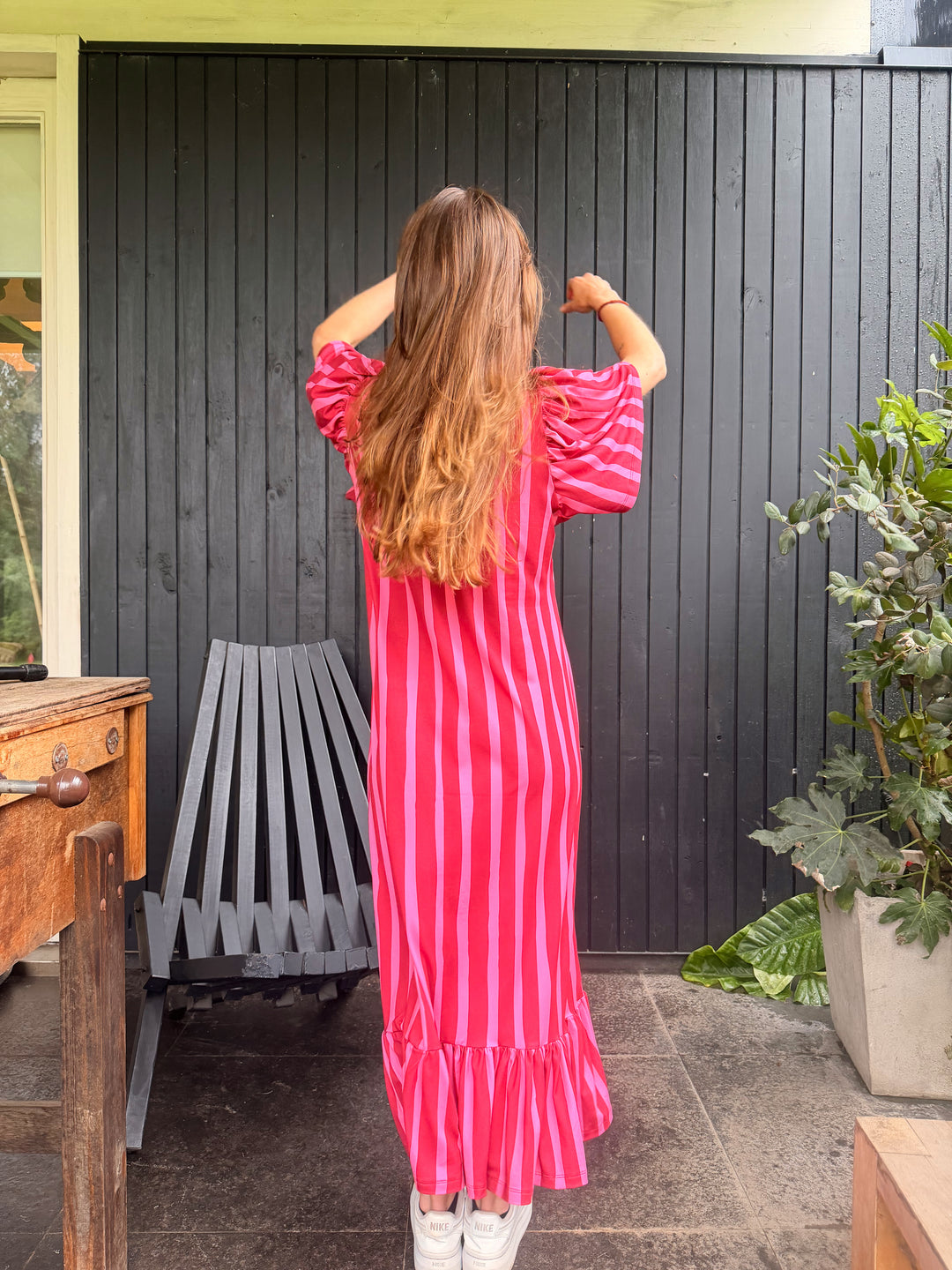 VESTIDO ROSARIO FUCSIA