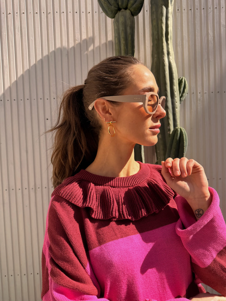 SWEET TROUBLE SWEATER BURDEO FUCSIA