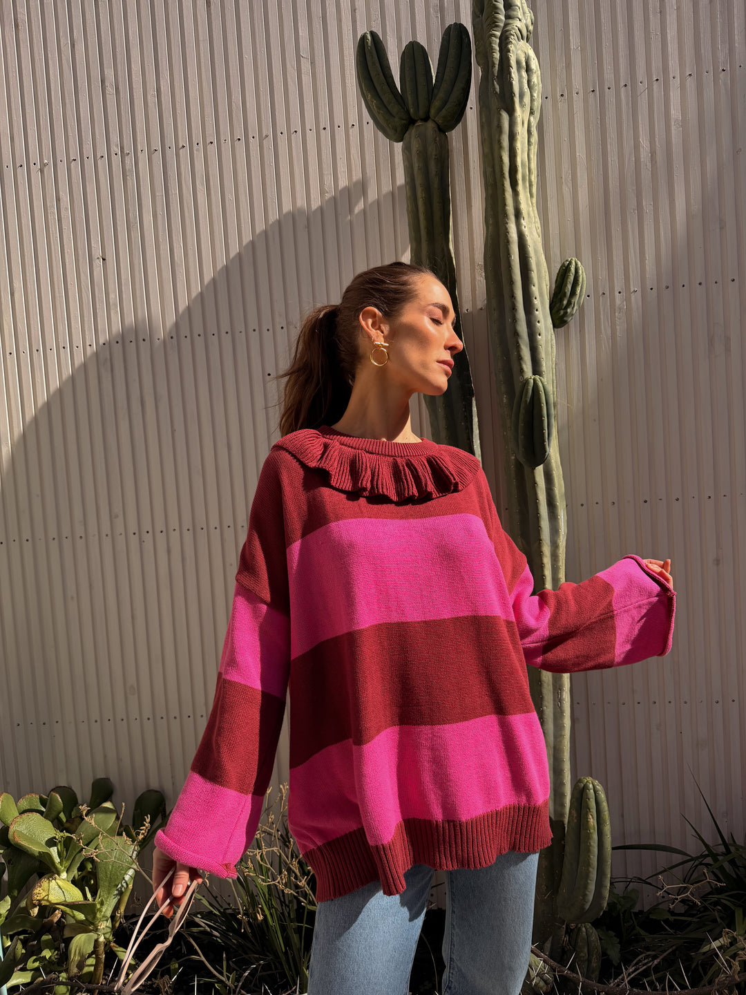 SWEET TROUBLE SWEATER BURDEO FUCSIA