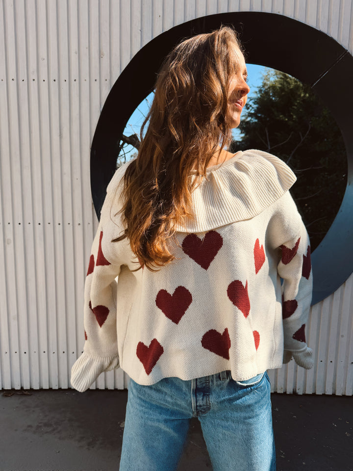 HEART RIOT SWEATER - CRUDO