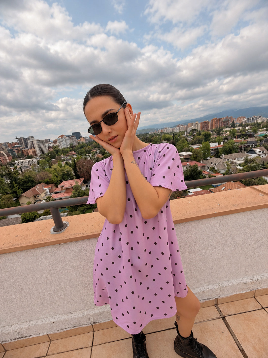 SWEET DOT DRESS - ROSA