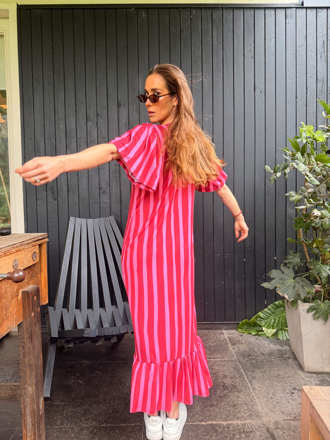 VESTIDO ROSARIO FUCSIA