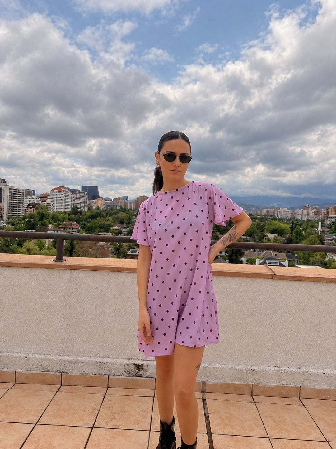 SWEET DOT DRESS - ROSA