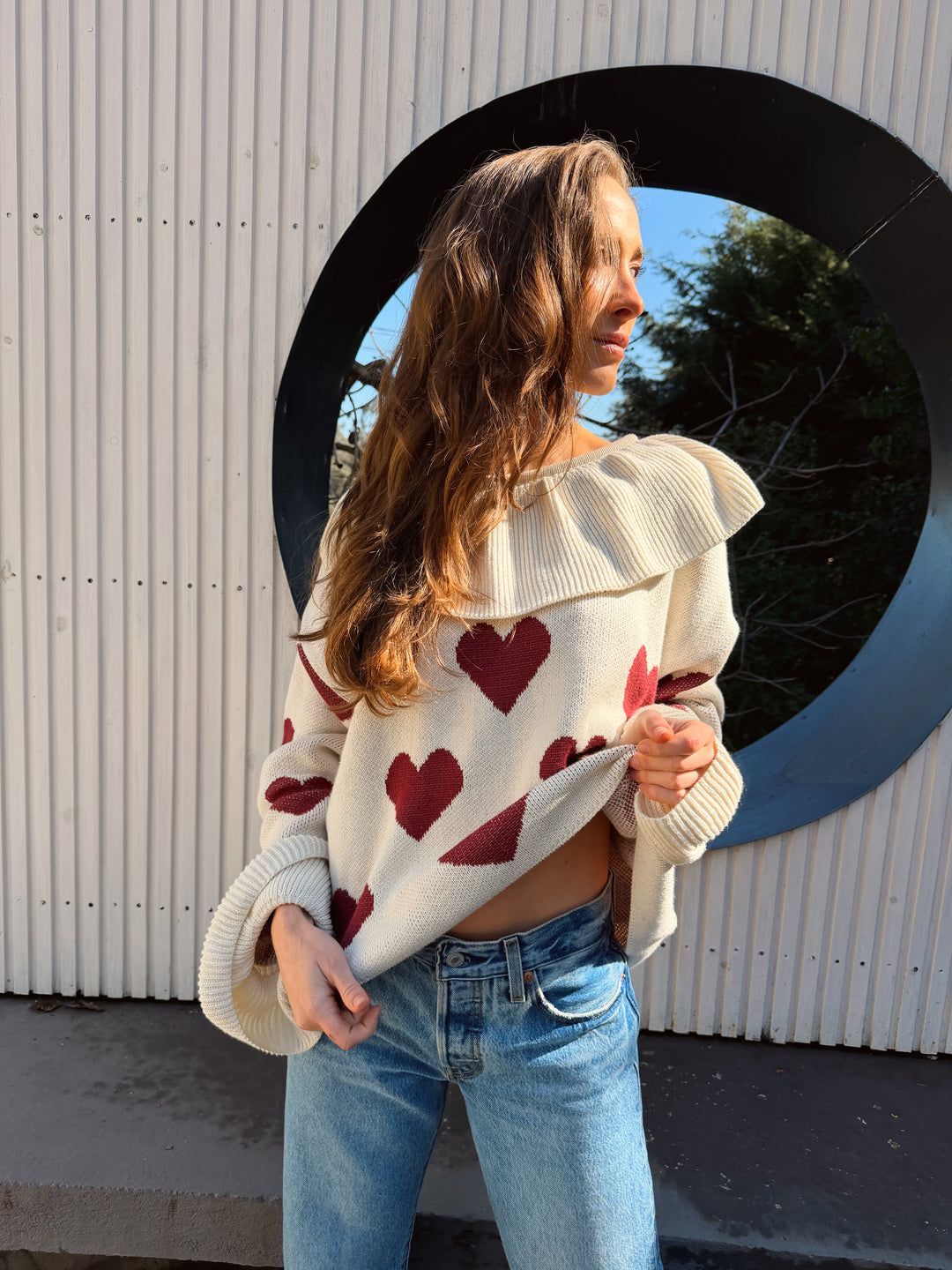 HEART RIOT SWEATER - CRUDO
