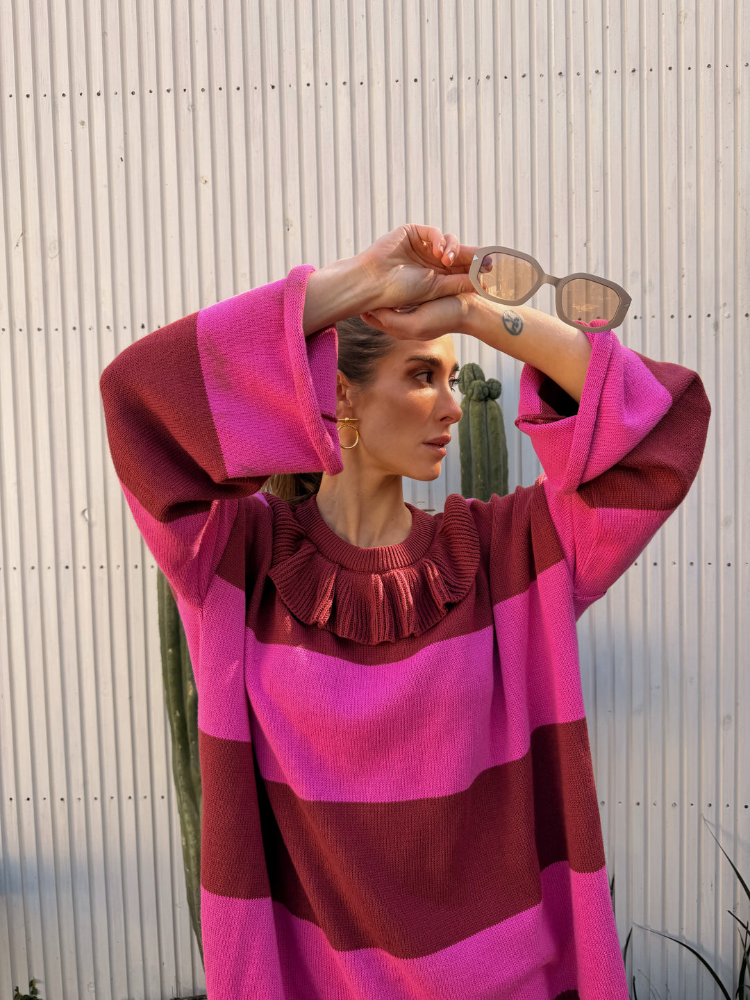 SWEET TROUBLE SWEATER BURDEO FUCSIA