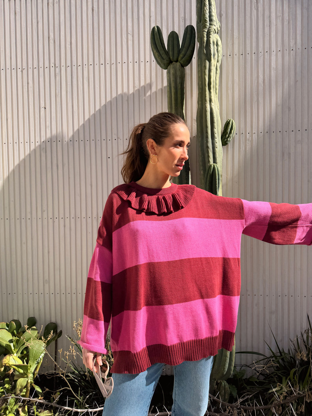 SWEET TROUBLE SWEATER BURDEO FUCSIA