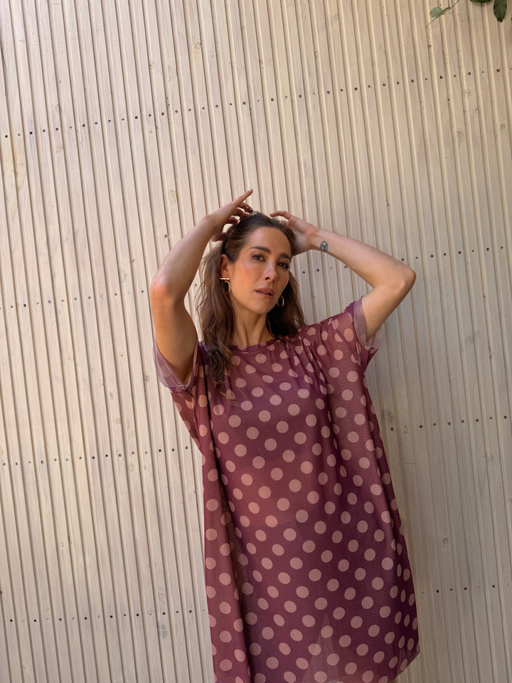 DOTTY DRESS - LILA