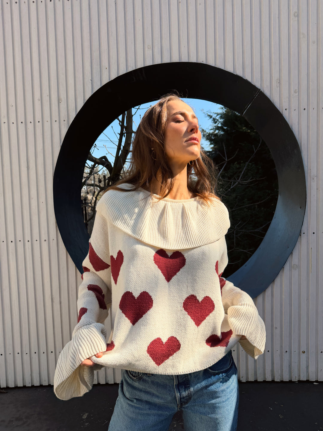 HEART RIOT SWEATER - CRUDO